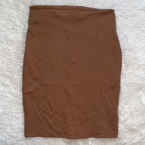 Zara pencil skirt brown basic t shirt skirt women’s M medium dressy